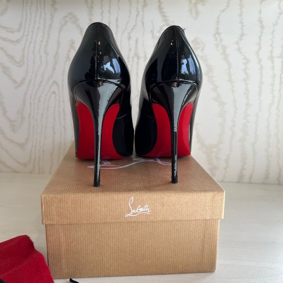 CHRISTIAN LOUBOUTIN Elisa 100 Patent Leather Pumps Size: 9.5  | IT 39.5 - Picture 3 of 9